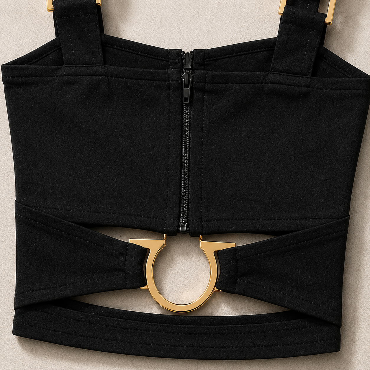 The Gold Hardware Bustier Crop Top
