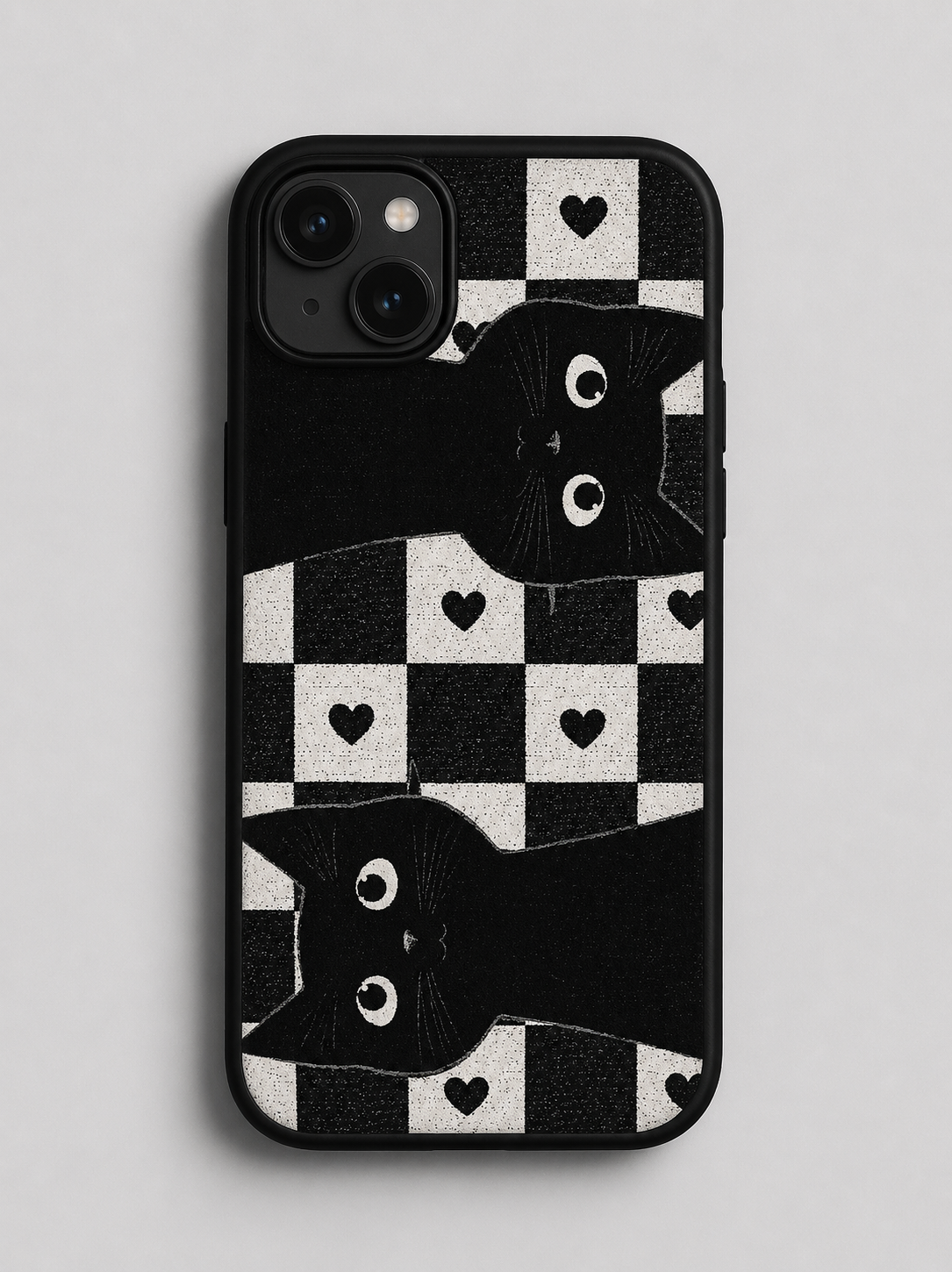 The Checker Cat Phone Case