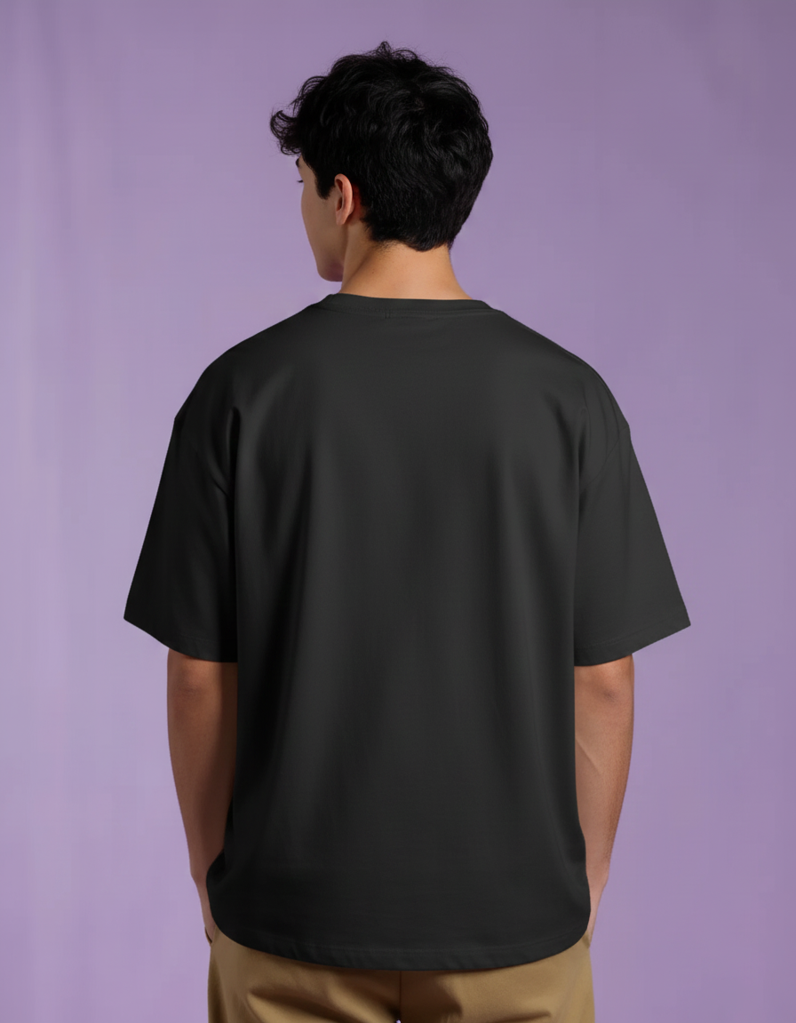 Dino Sketch Graphic Oversized T-Shirt