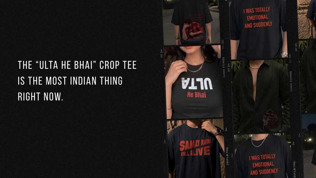 The "Ulta He Bhai" Crop Tee Is The Most Indian Thing In Your Wardrobe Right Now. And That Is Exactly The Point.