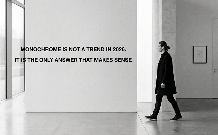 Monochrome Is Not A Trend In 2026. It Is The Only Answer That Makes Sense.