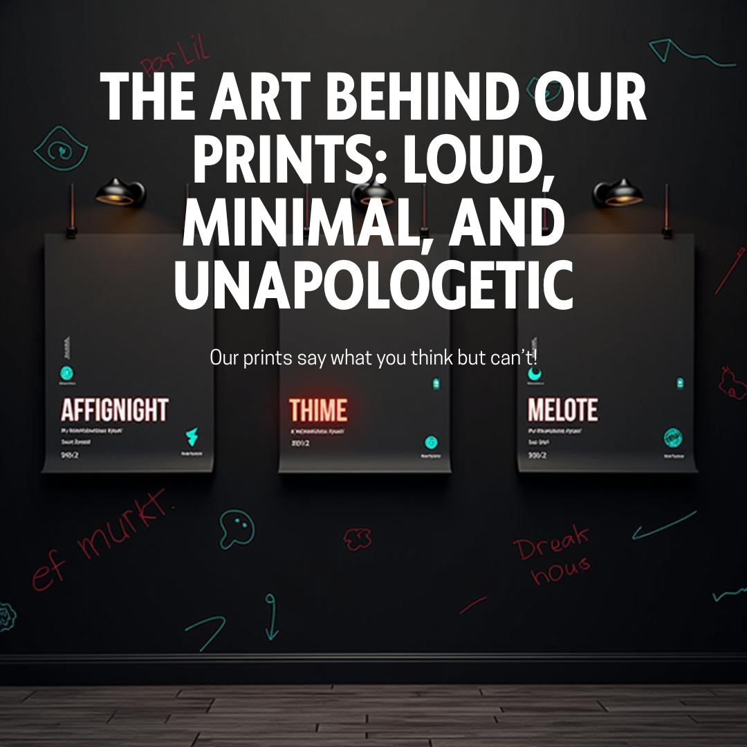 The Art Behind Our Prints: Loud, Minimal, Unapologetic