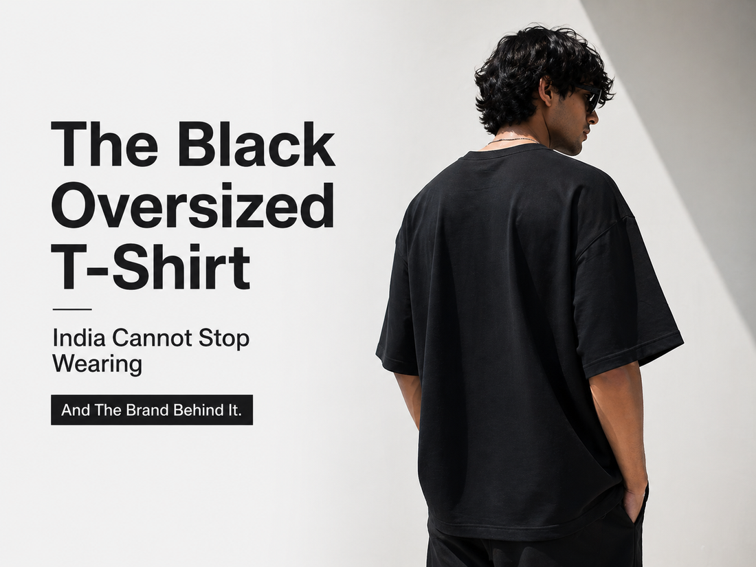 Best Black Oversized T Shirt India | The Dark Store
