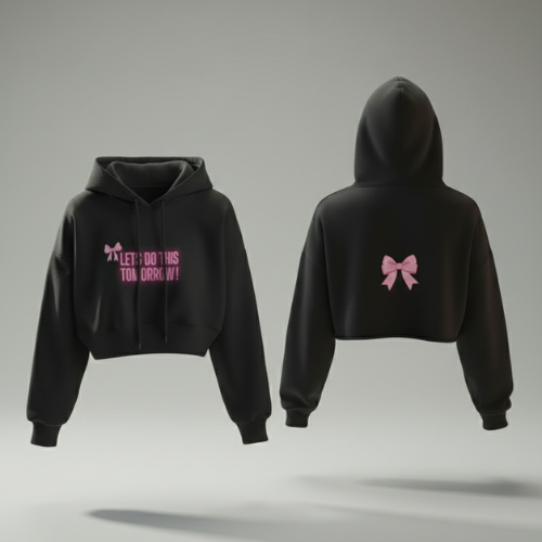 Tomorrow Glow Cropped Hoodie