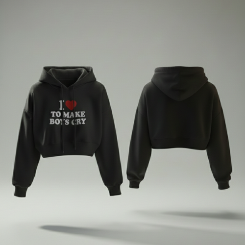 Midnight Muse Cropped Hoodie