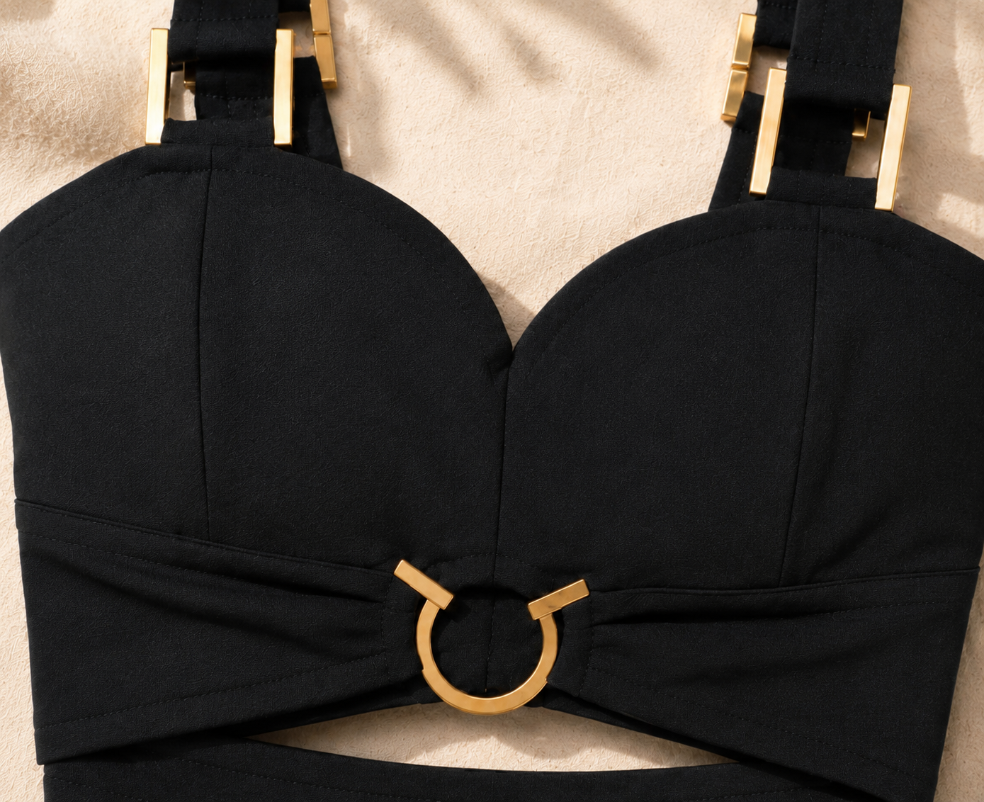 The Gold Hardware Bustier Crop Top
