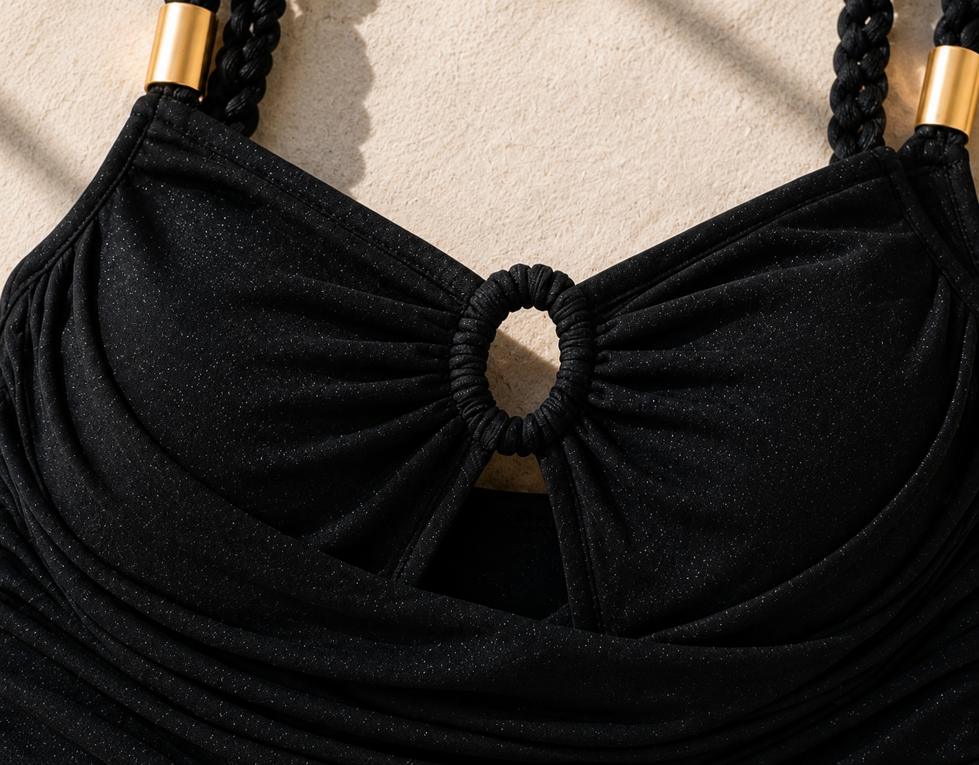 Product: The Braided-Strap O-Ring Shimmer Top