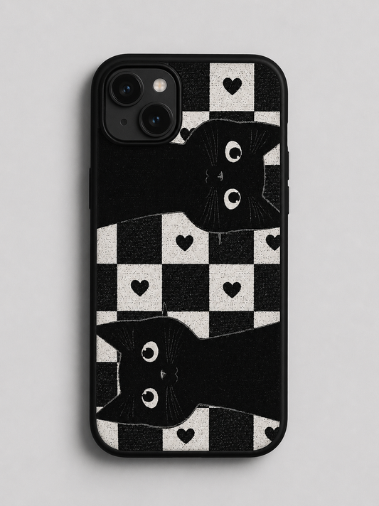The Checker Cat Phone Case