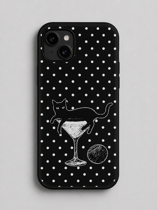 The Martini Cat Phone Case