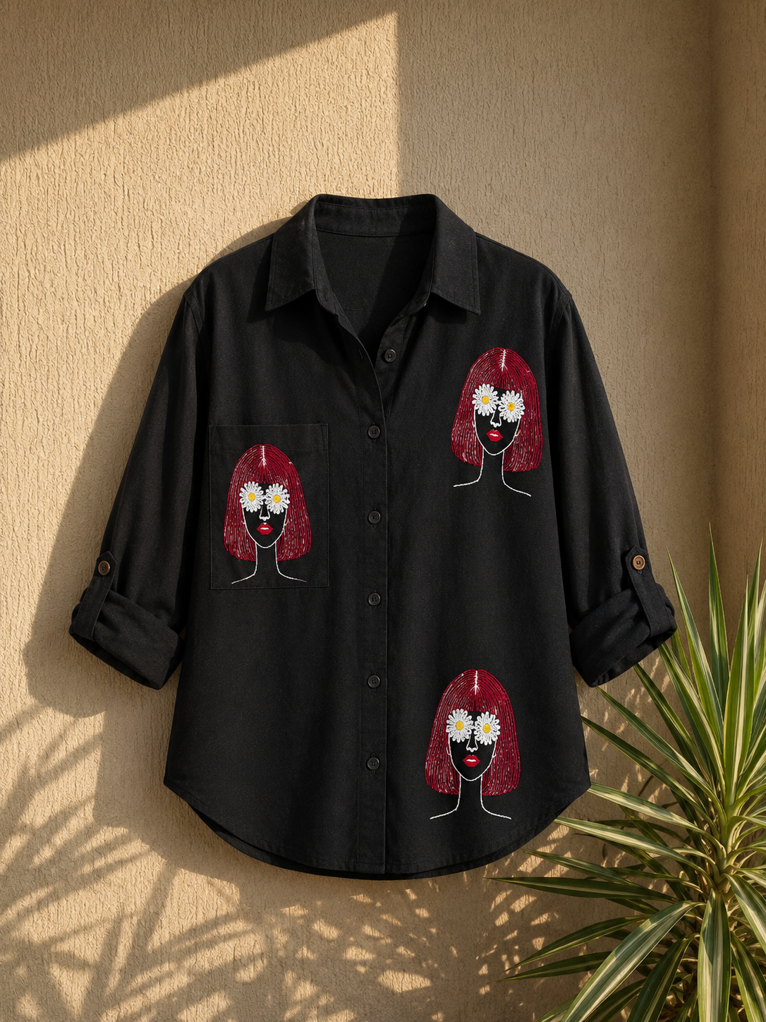 THE "EMBROIDERED WOMEN" SHIRT