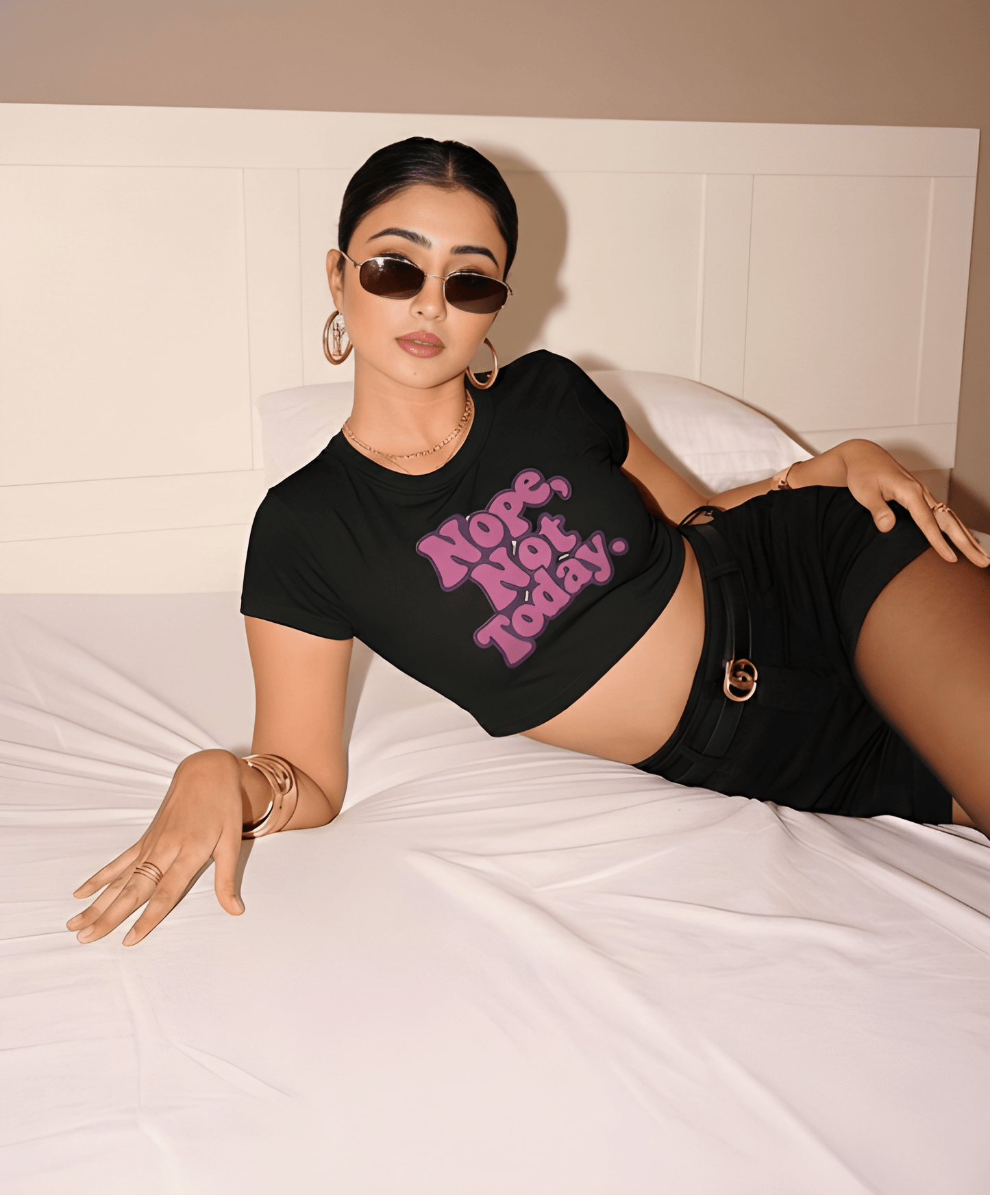 The “Nope, Not Today.” Crop Tee