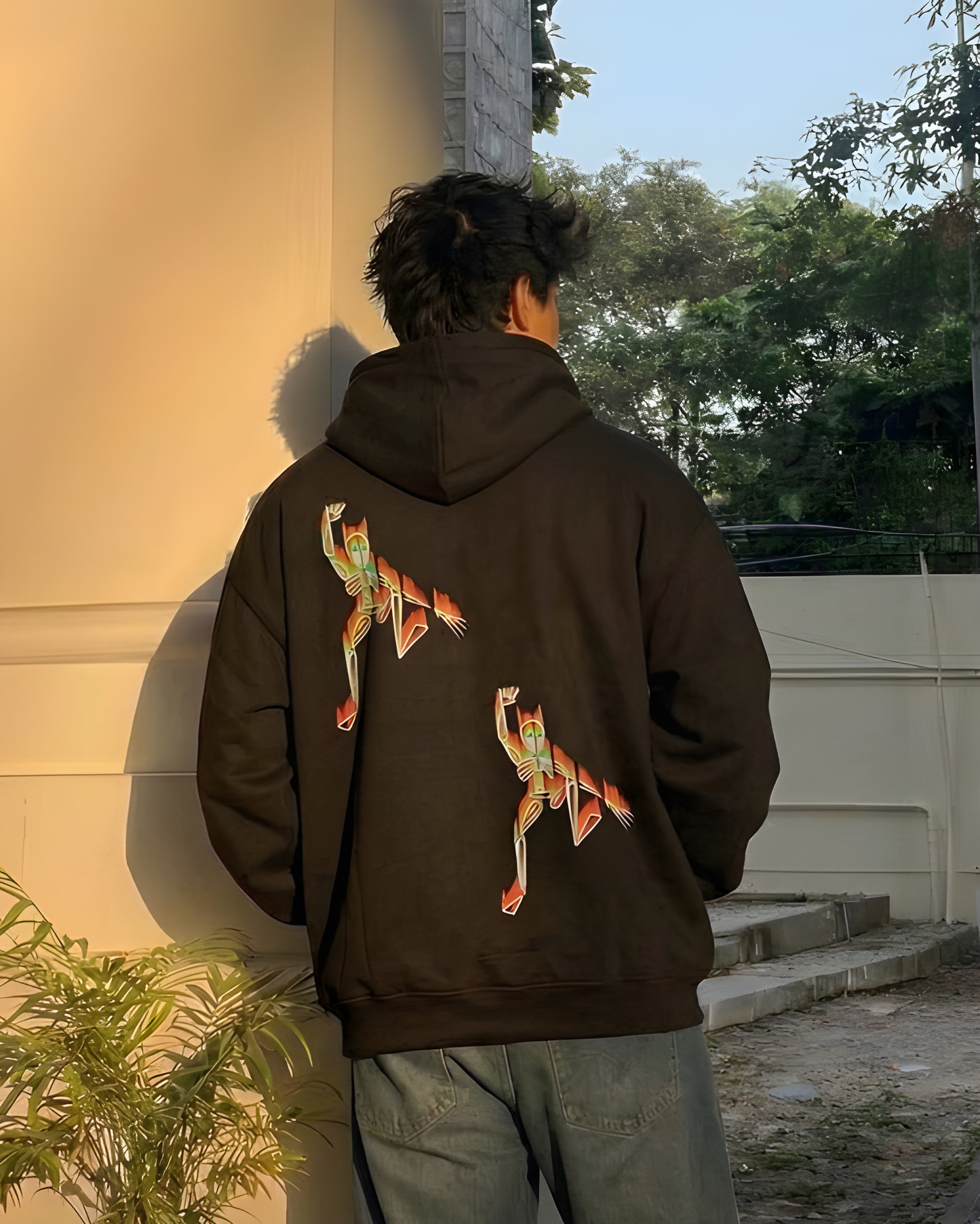 Neon Motion Unisex Oversized Hoodie