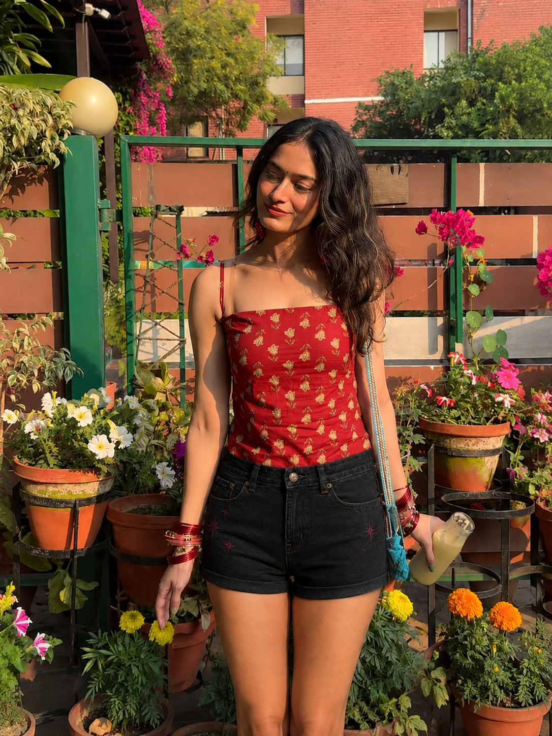The Block Print Halter Top
