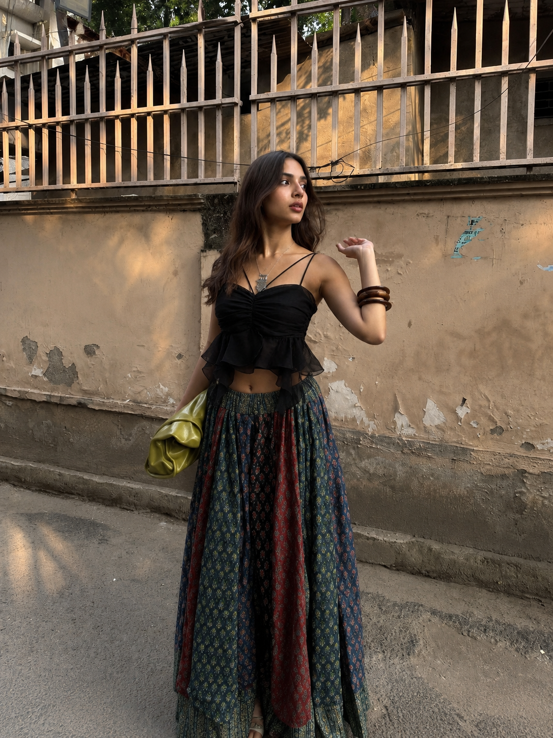 The Ruffle Strap Crop Top