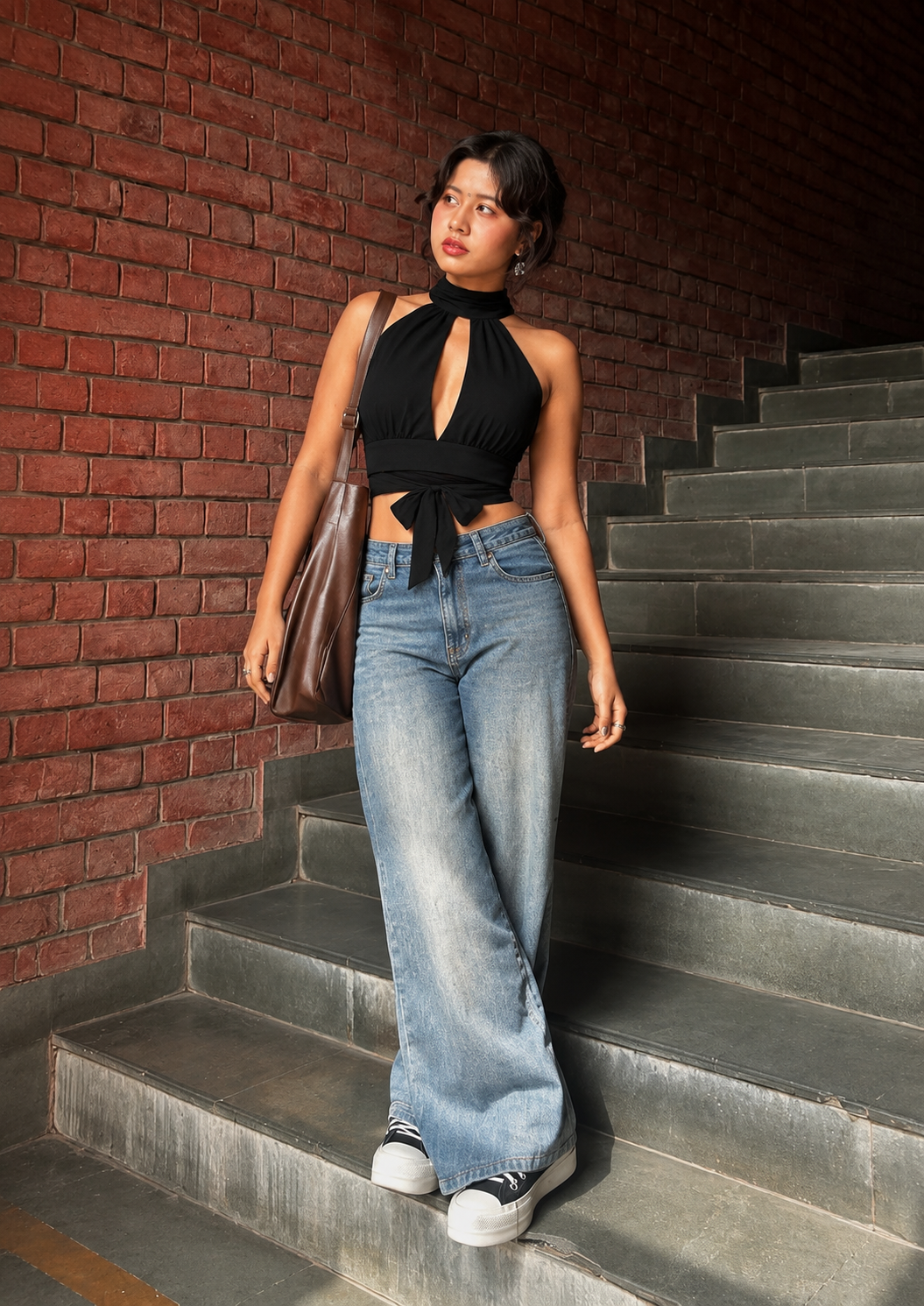The Halter Tie Crop Top