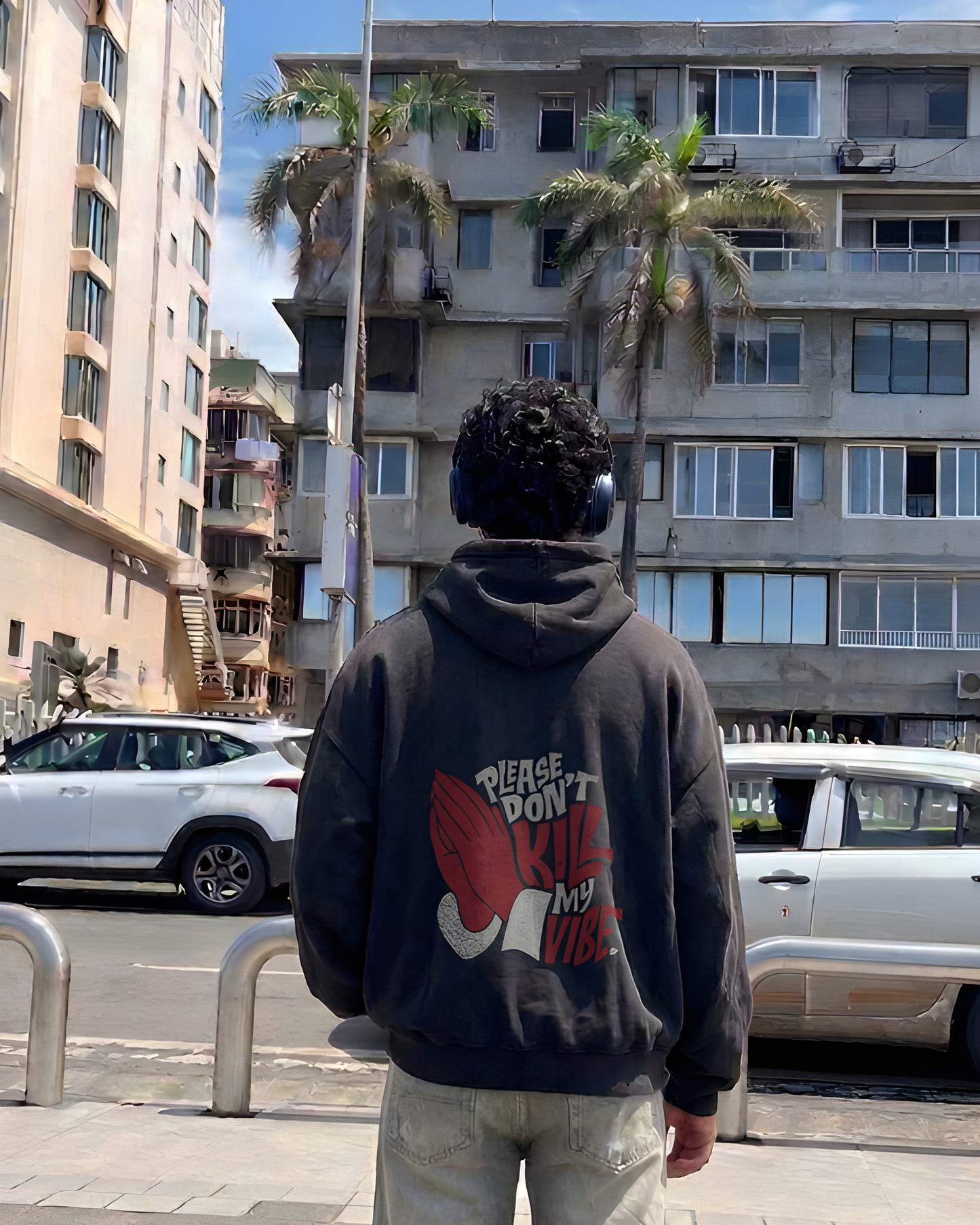 Don’t Kill My Vibe” Unisex Oversized Hoodie