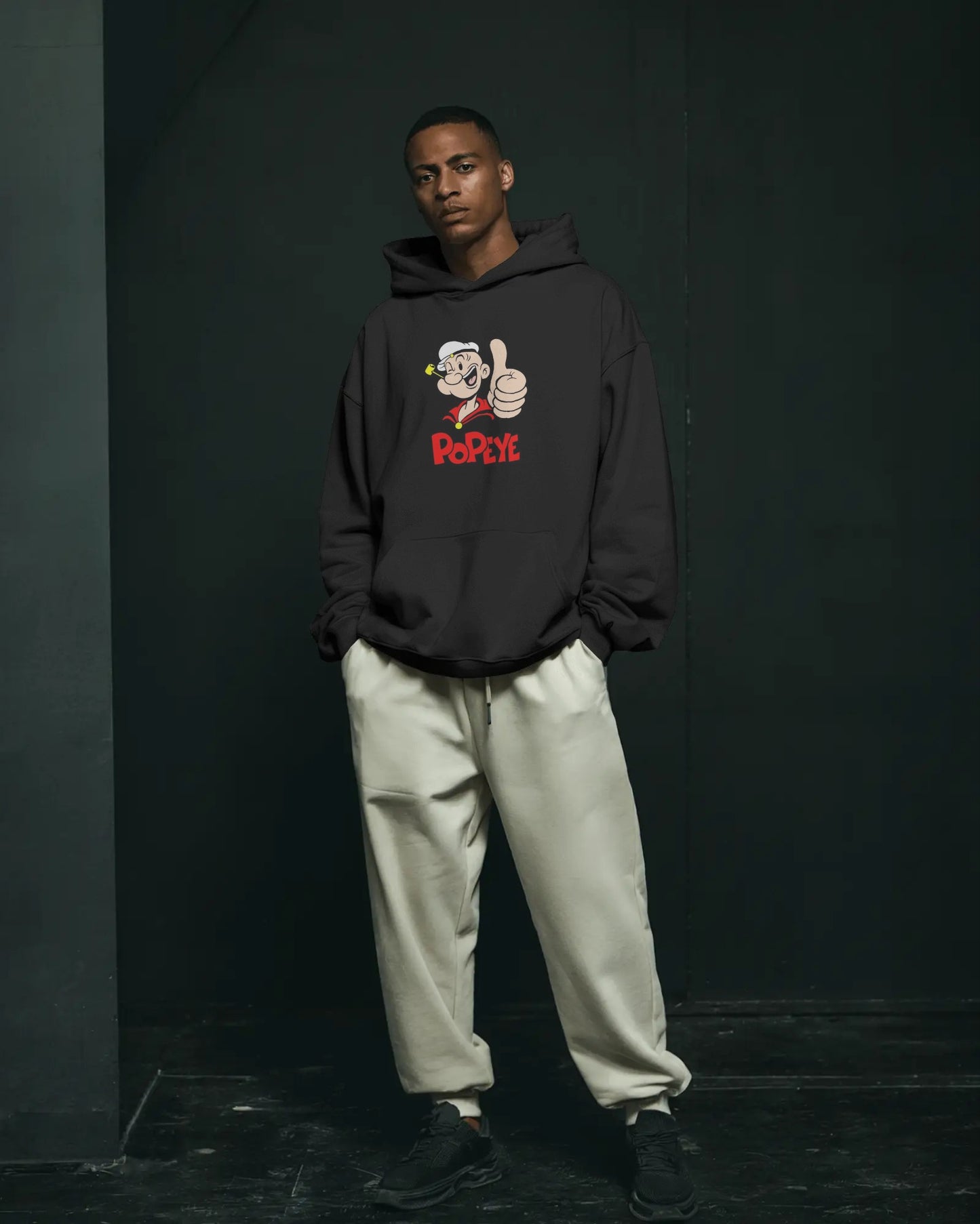 Popeye Classic Unisex Oversized Hoodie - Retro Cartoon Streetwear Drop