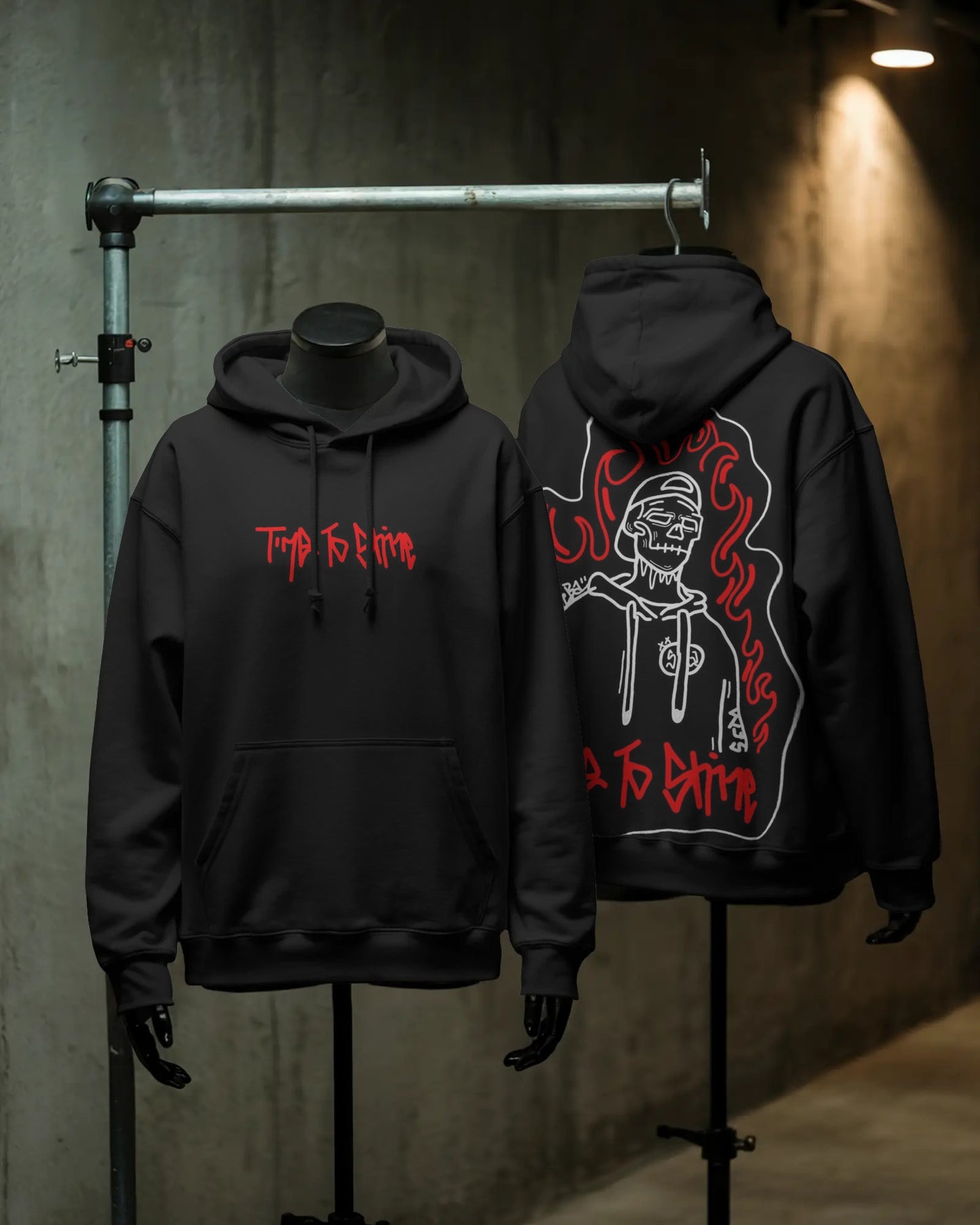 The "Inferno Skater" Skeleton Hoodie