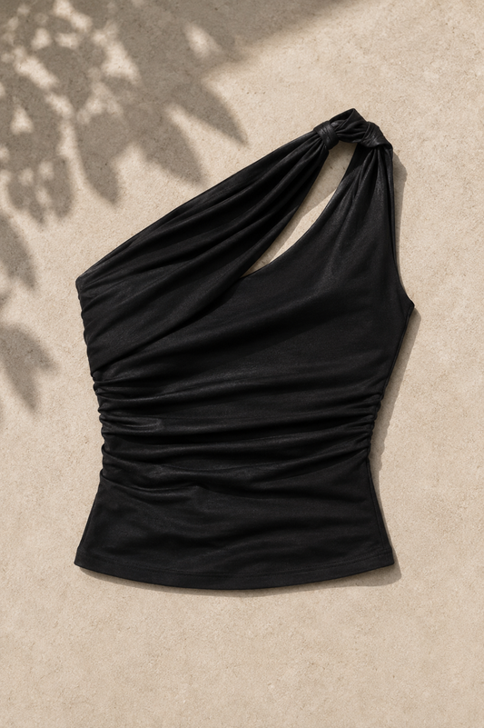 The Twist Knot One Shoulder Top