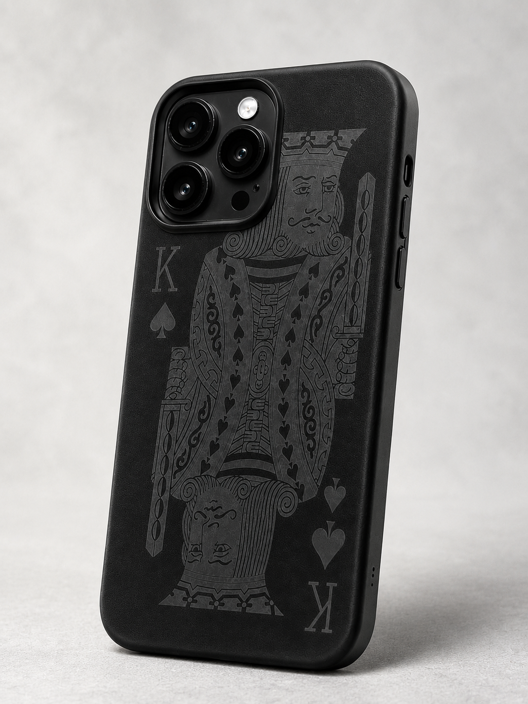 The "King of Spades" Blackout Phone Case