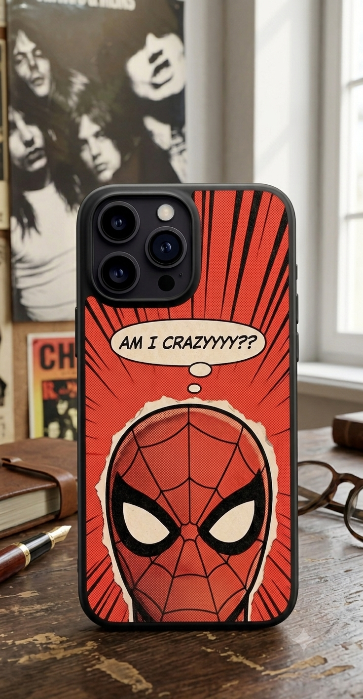 The "Am I Crazyyyy??" Retro Comic Phone Case