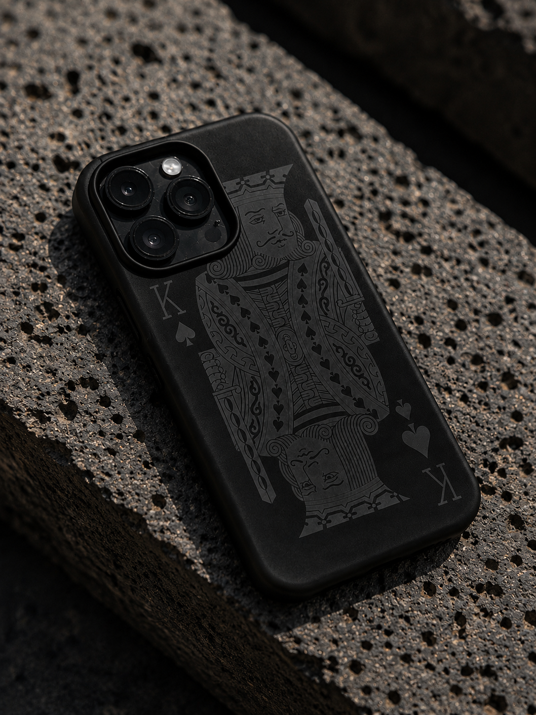 The "King of Spades" Blackout Phone Case