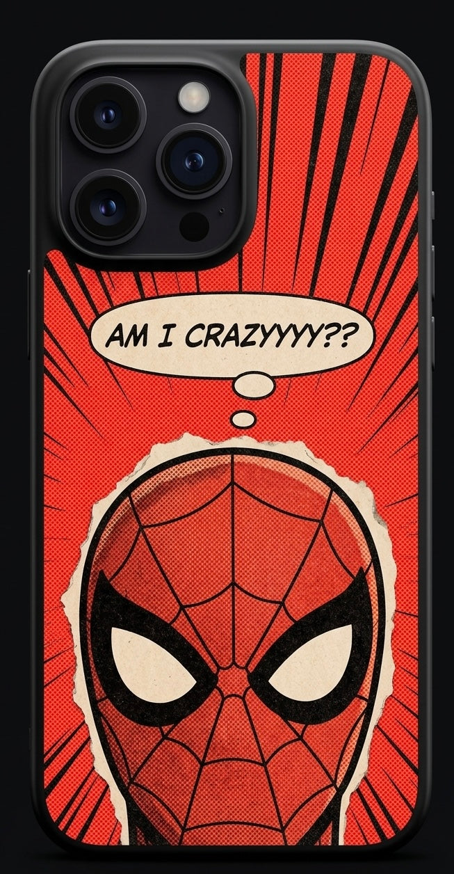 The "Am I Crazyyyy??" Retro Comic Phone Case