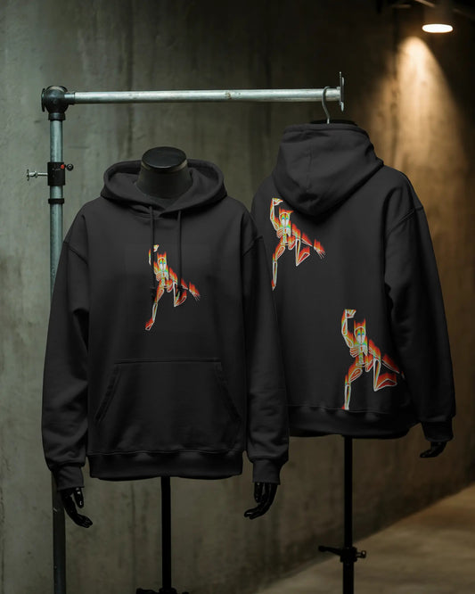 Neon Motion Unisex Oversized Hoodie – Glitch Streetwear Drop