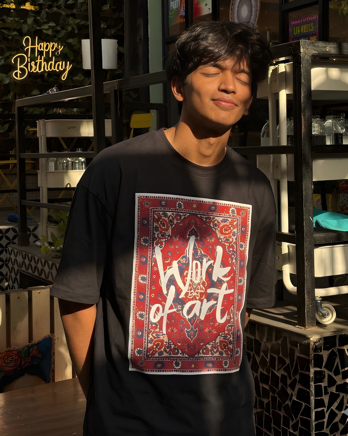 Work of Art Loose Fit Cotton Tee