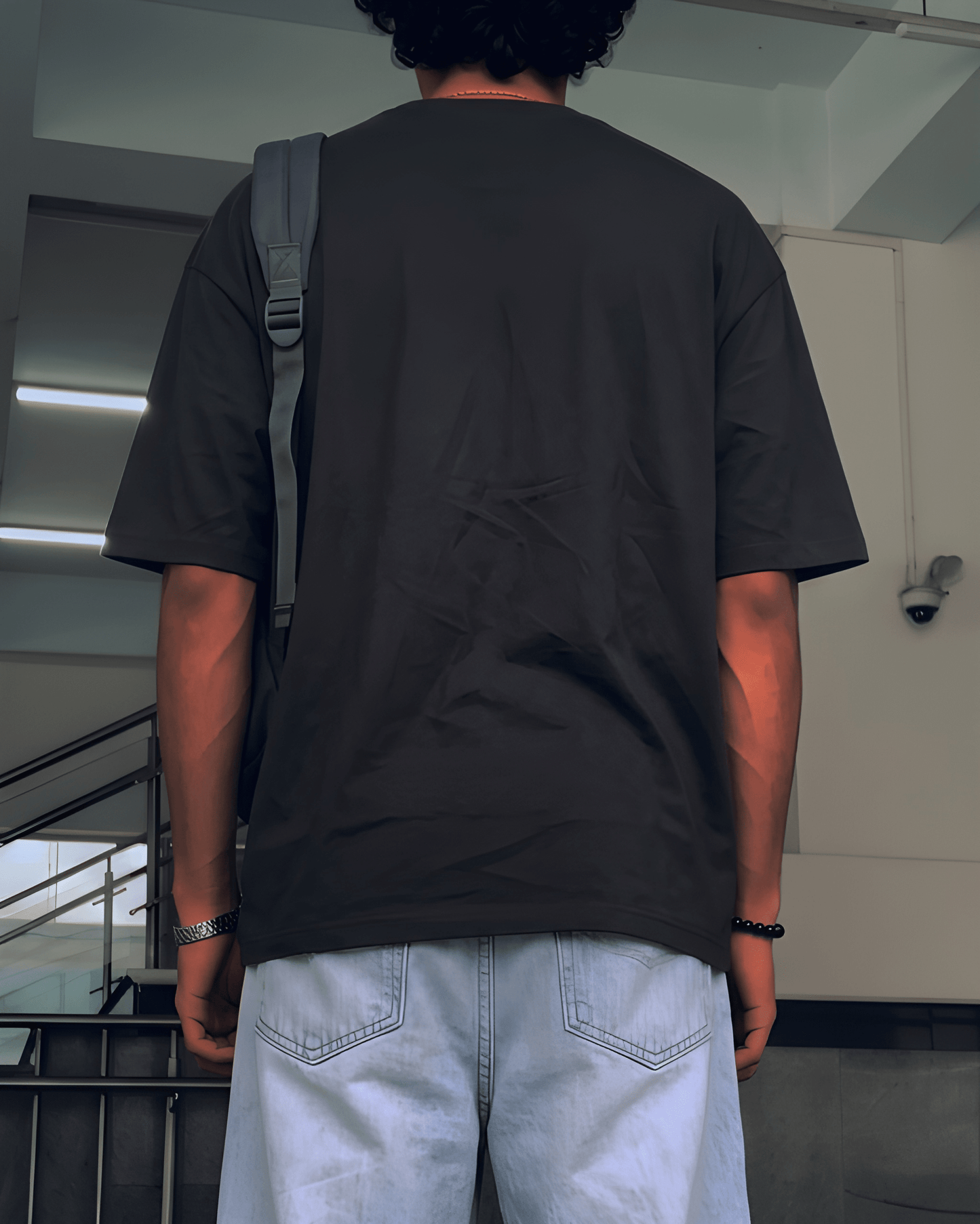 Dino Sketch Graphic Oversized T-Shirt