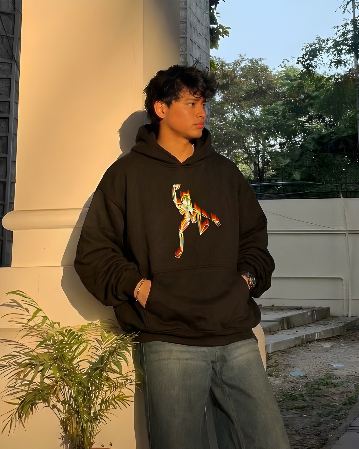 Neon Motion Unisex Oversized Hoodie