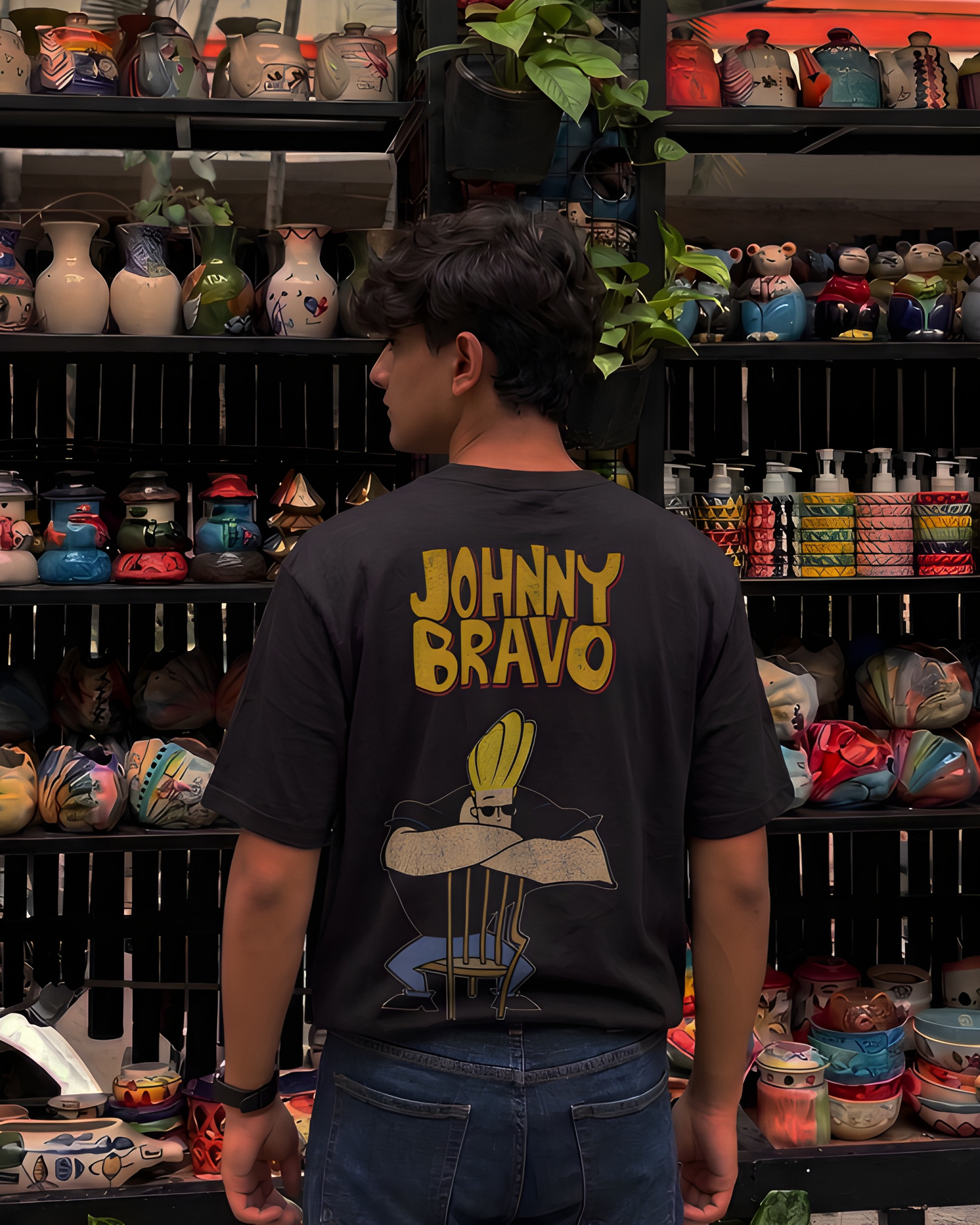 Johnny Bravo Oversized Tee